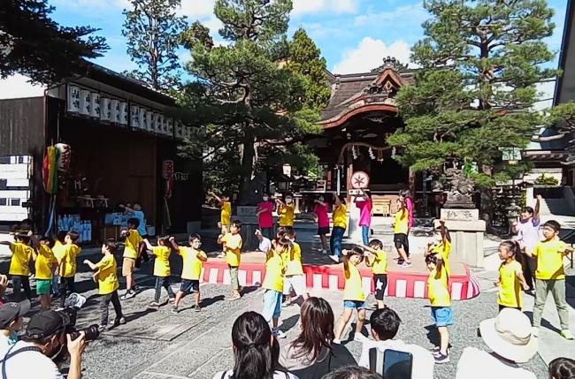 八神社ソーラン披露